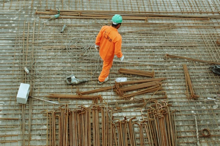 Construction worker at a job site representing skilled trades