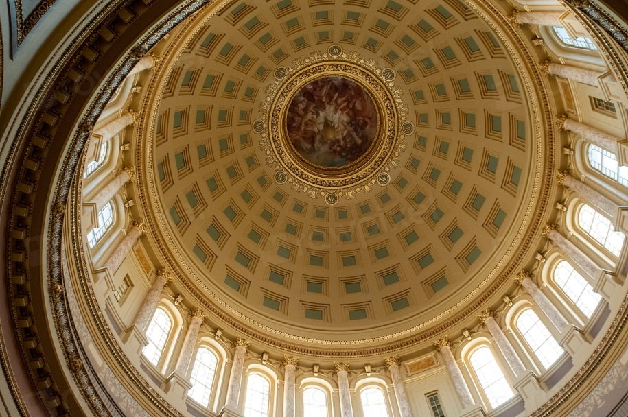 Interior of the United States Capitol dome representing congressional accountability